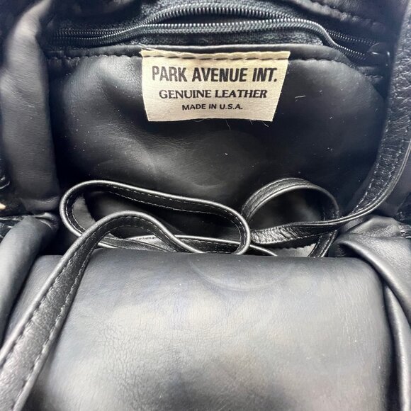 Vintage Park Avenue International Crossbody Clutch Genuine Crinkled Leather Bag - Picture 11 of 12